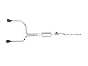 aFe - aFe Gemini XV 3in 304 SS Cat-Back Exhaust w/ Cutout 19-21 GM Silverado/Sierra 1500 V8- w/ Black Tips 49-34139-B - Image 9