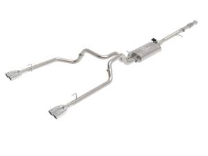 aFe - aFe Gemini XV 3in 304 SS Cat-Back Exhaust w/ Cutout 19-21 GM Silverado/Sierra 1500 V8- w/ Black Tips 49-34139-P - Image 1