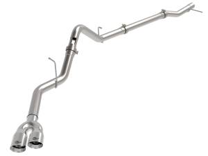 aFe - aFe Rebel XD Series 3 IN 304 Stainless Steel DPF-Back Exhaust w/Dual Polished Tips 49-34145-P - Image 1