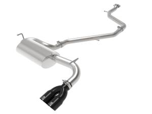 aFe - aFe Takeda 18-21 Toyota C-HR 2.0L 2.5in 304 Stainless Steel Cat-Back Exhaust w/ Black Tip 49-36044-B - Image 1