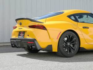 aFe - aFe POWER Takeda 2021 Toyota Supra 2.0L (t) 2.5in-3in 304 SS CB Exhaust w/ Black Tips 49-36050-B - Image 3