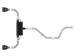 aFe - aFe 19-21 Lexus UX200 Takeda 2in - 2.5in. 304 SS Cat-Back Exhaust System w/ Black Tip 49-36054-B - Image 6