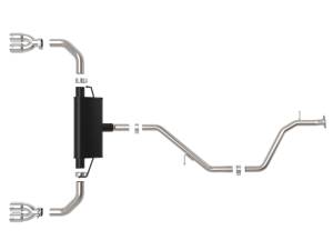 aFe - aFe 19-21 Lexus UX200 Takeda 2in - 2.5in. 304 SS Cat-Back Exhaust System w/ Polished Tip 49-36054-P - Image 6