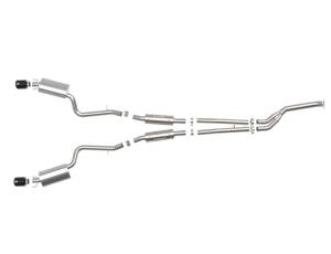 aFe - aFe POWER Takeda 16-17 Lexus IS200t L4-2.0L (t) 2.5in-3in 304 SS CB Exhaust w/ Black Tips 49-36059-B - Image 6