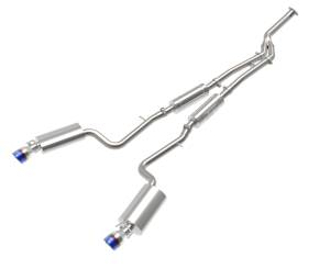 aFe - aFe POWER Takeda 16-17 Lexus IS200t L4-2.0L (t) 2.5in-3in 304 SS CB Exhaust w/ Blue Tip 49-36059-L - Image 1
