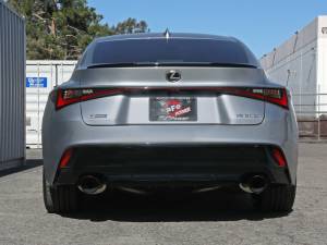 aFe - aFe Takeda 14-22 Lexus IS350 V6 2.5in. 304 Stainless Steel Axle-Back Exhaust System w/ Black Tip 49-36060-B - Image 4