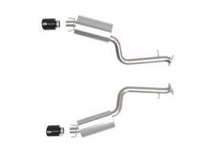 aFe - aFe Takeda 14-22 Lexus IS350 V6 2.5in. 304 Stainless Steel Axle-Back Exhaust System w/ Black Tip 49-36060-B - Image 6