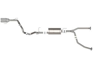 aFe - aFe 23-24 Toyota Sequoia V6 3.4L Vulcan Series 2-1/2in to 3in 304 SS Cat-Back Exhaust w/Polished Tip 49-36068-P - Image 5