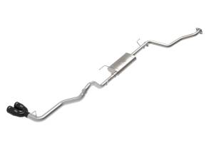 aFe - aFe 2024 Toyota Tacoma L4 2.4L Vulcan Series 2.5-3in 304 SS Steel Cat-Back Exhaust w/Black Tips 49-36074-B - Image 1