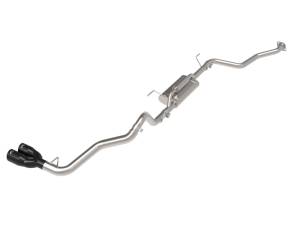 aFe - aFe 24-25 Toyota Tacoma L4-2.4L (t) Vulcan Series 2.5in to 3in Cat-Back w/ Black Tip 49-36078-B - Image 1