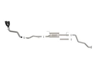 aFe - aFe 24-25 Toyota Tacoma L4-2.4L (t) Vulcan Series 2.5in to 3in Cat-Back w/ Black Tip 49-36078-B - Image 6