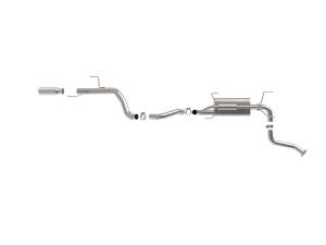 aFe - aFe 2025 Toyota 4-Runner 2.5in to 3in SS-304 Cat-Back Exhaust w/ Polished Tip 49-36080-P - Image 6