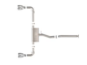 aFe - aFe 22-25 Lexus NX250 2.5L SS-304 Cat-Back Exhaust w/ Polished Tips 49-36084-P - Image 2