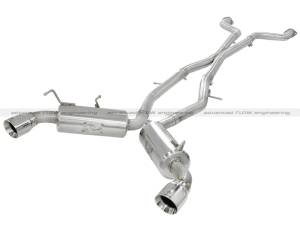 aFe - aFe Takeda 2.5inch SS Exhaust Cat-Back 09-13 Nissan 370Z V6 3.7L Polished Tips 49-36107 - Image 1