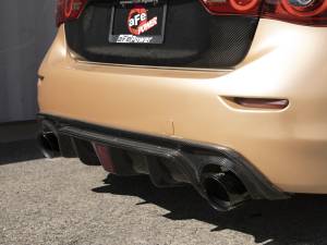 aFe - aFe 14-15 Infiniti Q50 V6 3.7L Takeda 2.5in 305 SS Cat Back Exhaust System w/ Black Tips 49-36136-B - Image 2