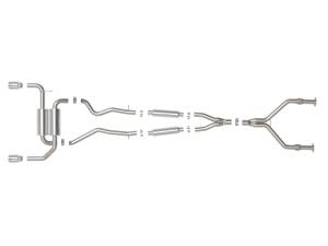 aFe - aFe Takeda Cat-Back Exhaust System Infiniti Q50 14-15 V6-3.7L- Polished Tip 49-36136-P - Image 5
