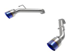 aFe - aFe 2023 Nissan Z V6-3.0L (tt) Takeda Stainless Steel Axle-Back Exhaust System w/ Blue Flame Tip 49-36137-L - Image 1