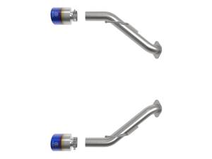 aFe - aFe 2023 Nissan Z V6-3.0L (tt) Takeda Stainless Steel Axle-Back Exhaust System w/ Blue Flame Tip 49-36137-L - Image 5