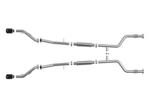 aFe - aFe Nissan Z 23-23 V6-3.0L Takeda 2-1/2in 304 Stainless Steel Cat-Back Exhaust System w/ Black Tips 49-36138-B - Image 5