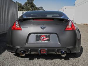 aFe - aFe Takeda 09-20 Nissan 370z 2-1/2 IN 304 Stainless Steel Cat-Back Exhaust System w/ Blue Flame Tip 49-36139-L - Image 3