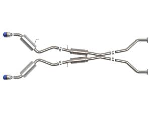 aFe - aFe Takeda 09-20 Nissan 370z 2-1/2 IN 304 Stainless Steel Cat-Back Exhaust System w/ Blue Flame Tip 49-36139-L - Image 5