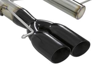aFe - aFe MACHForce XP 08-13 BMW 135i L6-2.0L N54/N55 3in. 304 SS Axle-Back Exhaust w/Black Tips 49-36302-B - Image 3