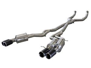 aFe - aFe MACHForce XP Exhaust 304SS Cat-Back w/ Carbon Fiber Tips 12-13 BMW M5 (F10) V8 4.4L (tt) 49-36317-C - Image 1