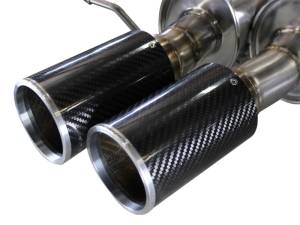 aFe - aFe MACHForce XP Exhaust 304SS Cat-Back w/ Carbon Fiber Tips 12-13 BMW M5 (F10) V8 4.4L (tt) 49-36317-C - Image 5