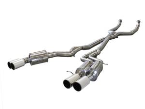 aFe - aFe MACHForce XP Exhaust 304SS Cat-Back w/ Polished Tips 12-13 BMW M5 (F10) V8 4.4L (tt) 49-36317-P - Image 1