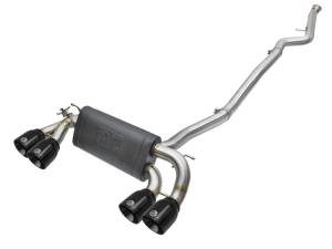 aFe - aFe 16-18 BMW M2 L6-3.0L MACH Force-Xp 3in to 2.5in 304 SS Cat-Back Exhaust System-Quad Black Tips 49-36330-1B - Image 1