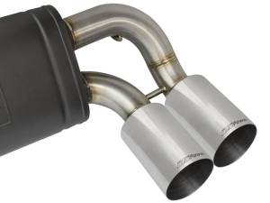 aFe - aFe 16-18 BMW M2 L6-3.0L MACH Force-Xp 3in to 2.5in 304 SS Cat-Back Exhaust System-Quad Polish Tips 49-36330-1P - Image 2