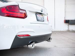 aFe - aFe MACHForce XP 3in to 2.5in 304 SS Axle-Back Exhaust w/ Polished Tips 14-16 BMW M235i 49-36348-P - Image 2