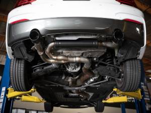 aFe - aFe MACHForce XP 3in to 2.5in 304 SS Axle-Back Exhaust w/ Polished Tips 14-16 BMW M235i 49-36348-P - Image 4