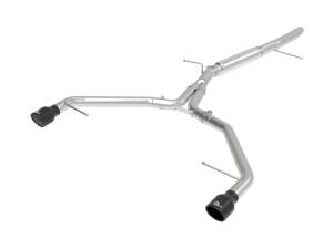 aFe - aFe 17-19 Audi A4 (L4-2.0L) MACH Force-Xp Stainless Steel Axle-Back Exhaust System - Black Tip 49-36419-B - Image 1
