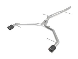 aFe - aFe 17-19 Audi A4 (L4-2.0L) MACH Force-Xp Stainless Steel Axle-Back Exhaust System - Carbon Tip 49-36419-C - Image 1