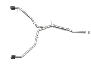 aFe - aFe 17-19 Audi A4 (L4-2.0L) MACH Force-Xp Stainless Steel Axle-Back Exhaust System - Carbon Tip 49-36419-C - Image 7