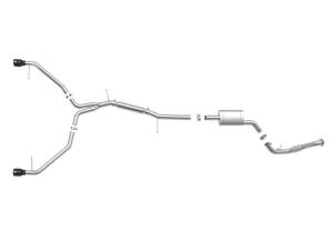 aFe - aFe 17-19 Audi A4 (B9) MACH Force-Xp 3in to 2.5in 304 SS Cat-Back Exhaust System-Dual SS Tips 49-36420-B - Image 7