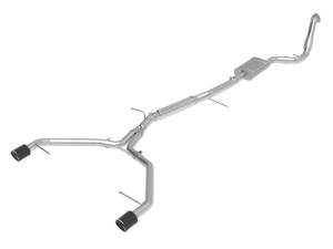 aFe - aFe 17-19 Audi A4 (B9) MACH Force-Xp 3in to 2.5in 304 SS Cat-Back Exhaust System-Dual Carbon Tips 49-36420-C - Image 1