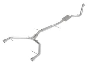 aFe - aFe 17-19 Audi A4 (B9) MACH Force-Xp 3in to 2.5in 304 SS Cat-Back Exhaust System-Dual Polished Tips 49-36420-P - Image 1