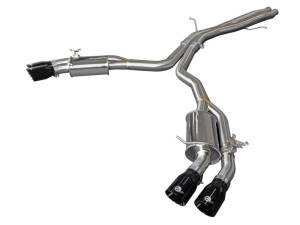 aFe - aFe 18-20 Audi RS5 Coupe MACH Force-Xp 3in to 2.5in 304 SS Axle-Back Exhaust System (Quad Black Tip) 49-36427-B - Image 1