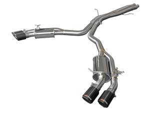 aFe - aFe 18-20 Audi RS5 Coupe MACH Force-Xp 3in to 2.5in 304 SS Axle-Back Exhaust System-Quad Carbon Tips 49-36427-C - Image 1