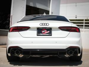aFe - aFe 18-20 Audi RS5 Coupe MACH Force-Xp 3in to 2.5in 304 SS Axle-Back Exhaust System-Quad Carbon Tips 49-36427-C - Image 4