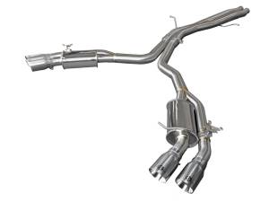 aFe - aFe 18-20 Audi RS5 Coupe MACH Force-Xp 3in to 2.5in 304 SS Axle-Back Exhaust System-Quad Polish Tips 49-36427-P - Image 1