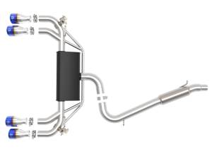aFe - aFe POWER MACH Force-Xp 15-19 Volkswagen Golf R L4-2.0L(T) 304 SS Cat-Back Exhaust System Blue Tips 49-36430-L - Image 6