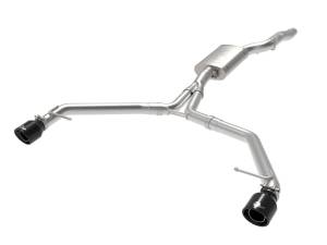 aFe - aFe MACH Force-Xp 13-16 Audi Allroad L4 SS Axle-Back Exhaust w/ Black Tips 49-36437-B - Image 1