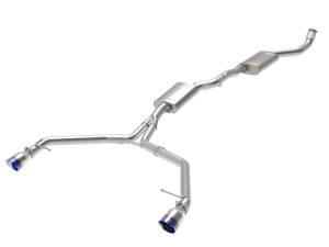 aFe - aFe MACH Force-Xp 13-16 Audi Allroad L4 SS Cat-Back Exhaust w/ Blue Flame Tips 49-36438-L - Image 1