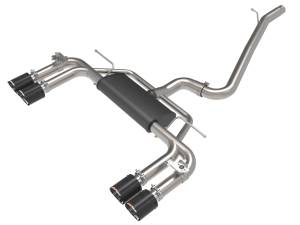 aFe - aFe MACHForce XP 3in-2.5in 304SS Exhaust Cat-Back 15-20 Audi S3 L4-2.0L (t) - Carbon Tips 49-36442-C - Image 1