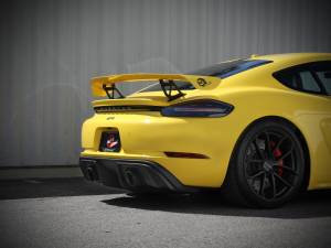 aFe - aFe MACHForce XP 2.25in-2.5in 304SS Exhaust Cat-Back Porsche 20-22 Cayman GT4(718) 4.0L - Black Tips 49-36443-B - Image 3