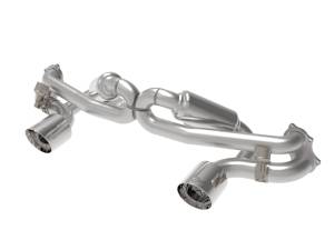 aFe - aFe MACHForce XP 2.25in-2.5in 304SS Exhaust Cat-Back 20-22 Porsche Cayman GT4 (718) - Polished Tips 49-36443-P - Image 1