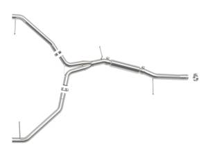 aFe - aFe 20-21 Audi A4 L4-2.0L (t) MACH Force-Xp 3in to 2-1/2in 304 SS Axle-Back Exhaust System 49-36445 - Image 5
